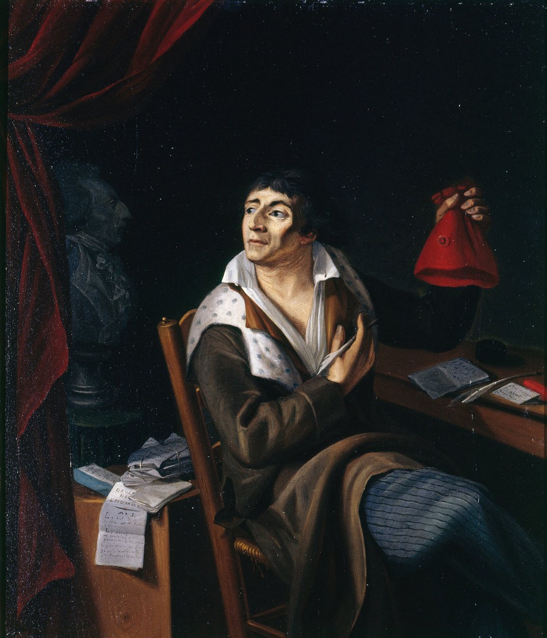 Porträt von Jean-Paul Marat 1743-1793, ca. 1793 von Unbekannt