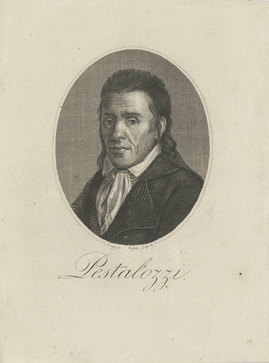 Porträt von Johann Heinrich Pestalozzi 1746-1827, 1805 von Unbekannt