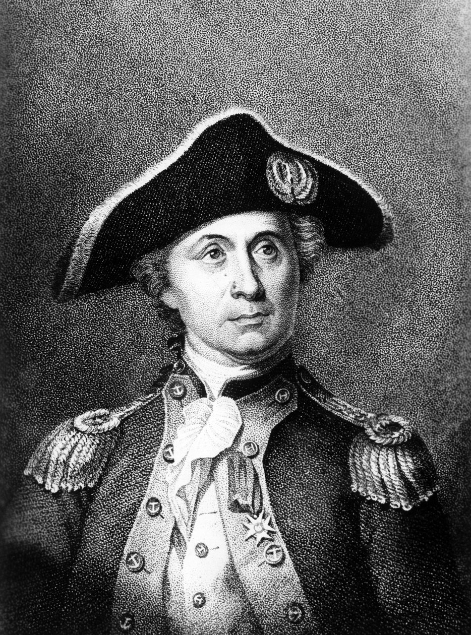 Porträt von John Paul Jones, schottischer Seemann, der an der Amerikanischen Revolution teilnahm von Unbekannt