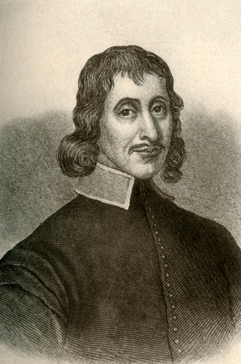 Porträt von John Winthrop dem Zweiten in puritanischer Kleidung von Massachusetts, um 1640-50, 1937 von Unbekannt