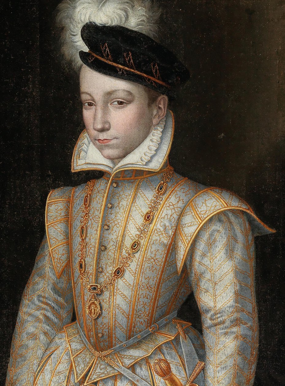 Porträt von König Karl IX. von Frankreich, 1550-1574, ca. 1560 von Unbekannt