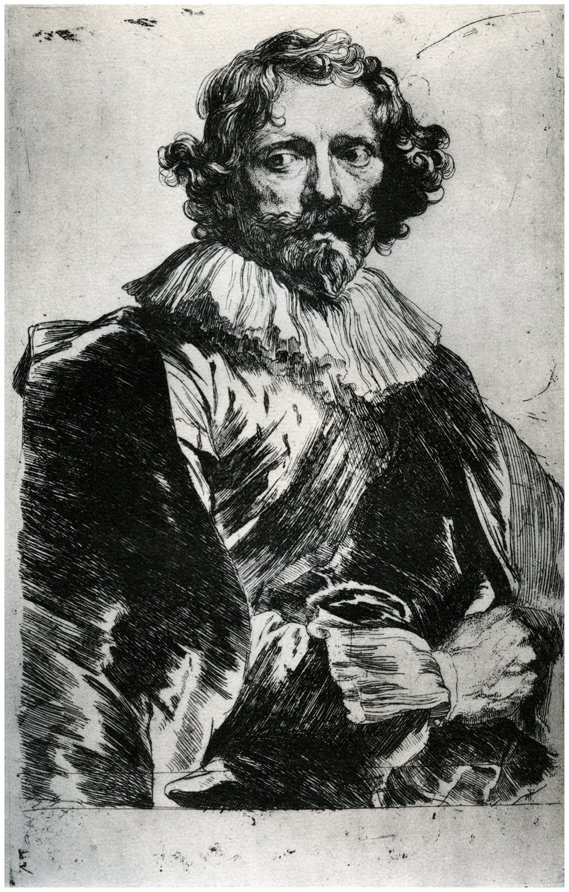 Porträt von Lucas Vorsterman, 1627-1632 von Unbekannt
