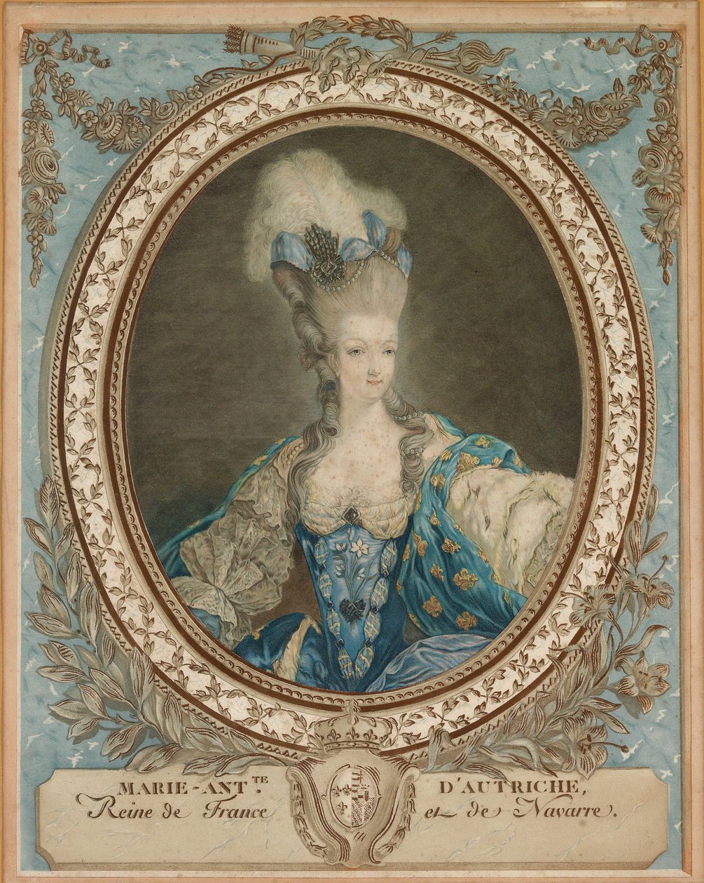 Porträt von Marie Antoinette 1755-1793, zweite Hälfte des 18. Jahrhunderts von Unbekannt