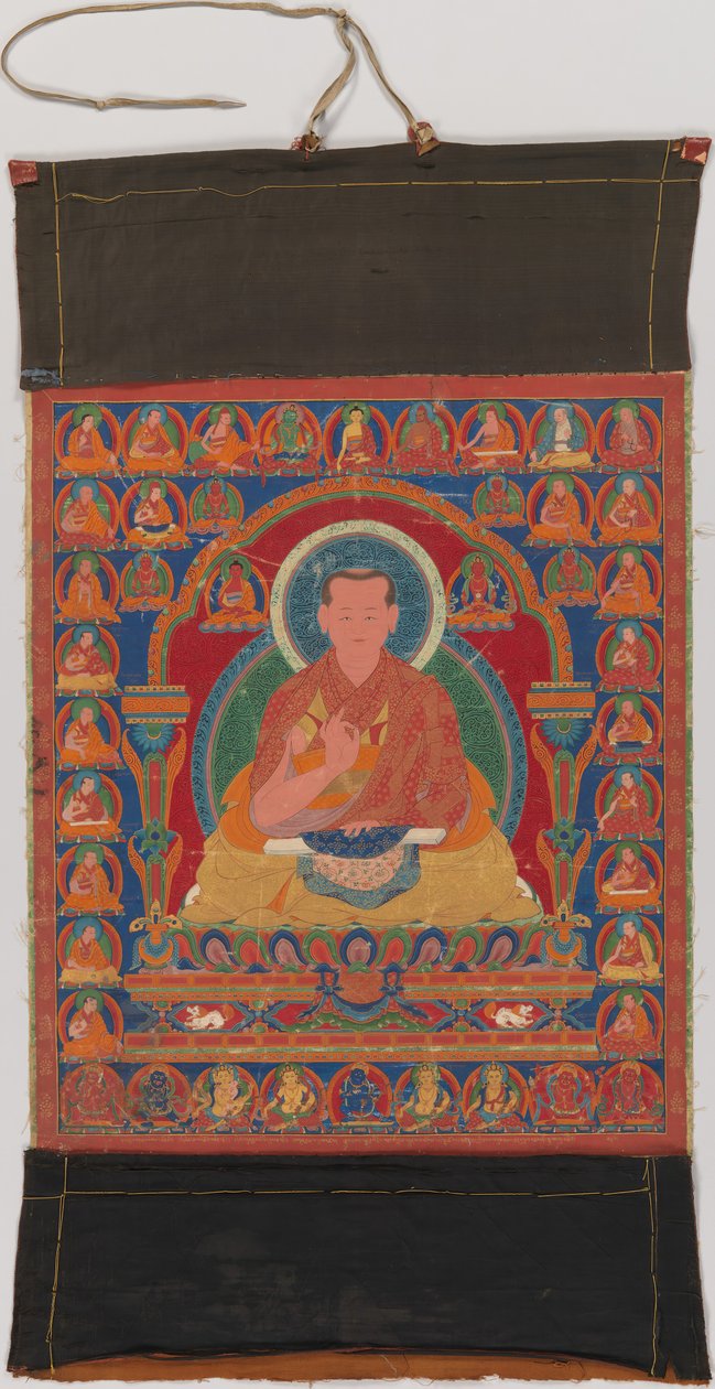 Porträt von Munchen Sangye Rinchen, dem achten Abt des Ngor-Klosters, späte 16. Jahrhundert von Unbekannt