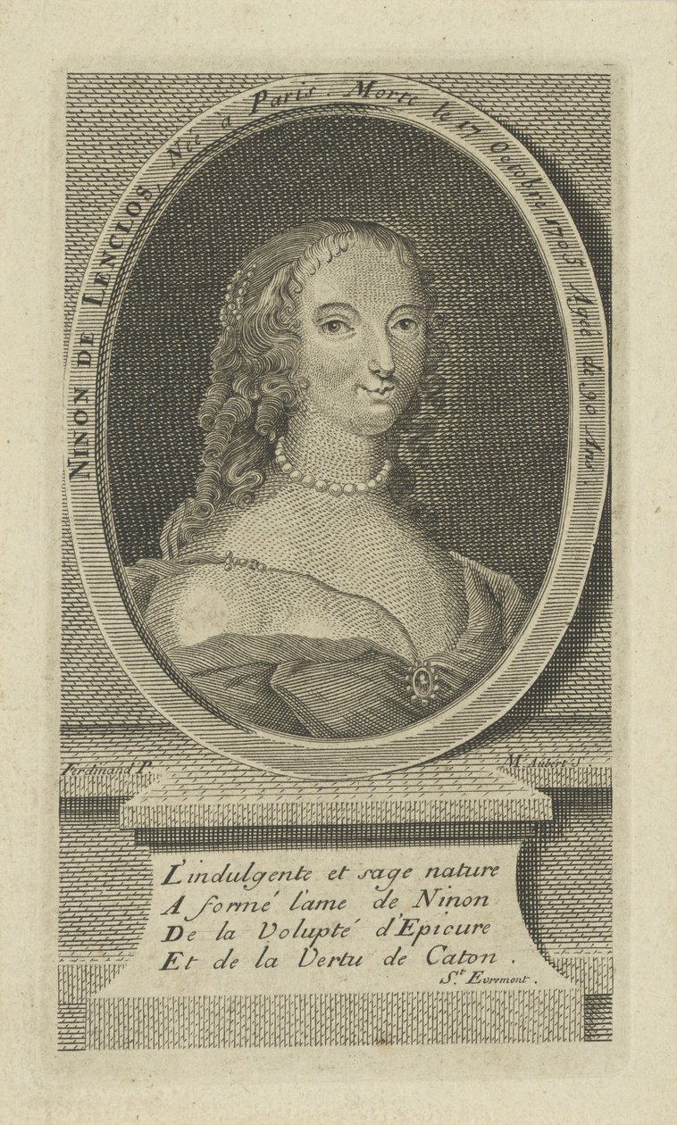 Porträt von Ninon de Lenclos 1620-1705, ca. 1730 von Unbekannt