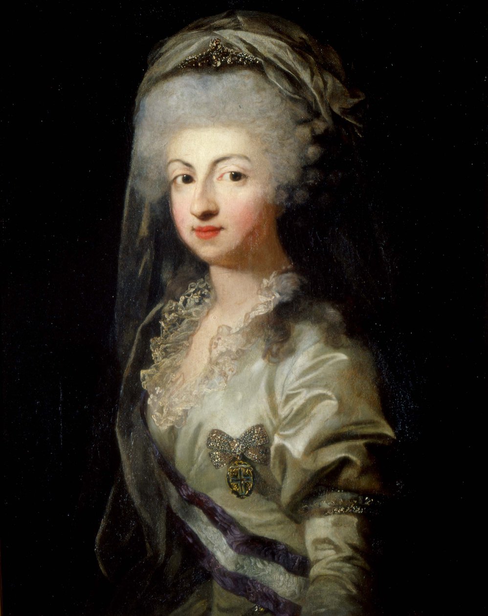 Porträt von Prinzessin Carolina Maria Teresa Giuseppa von Parma 1770-1804, Spätes 18. Jahrhundert von Unbekannt