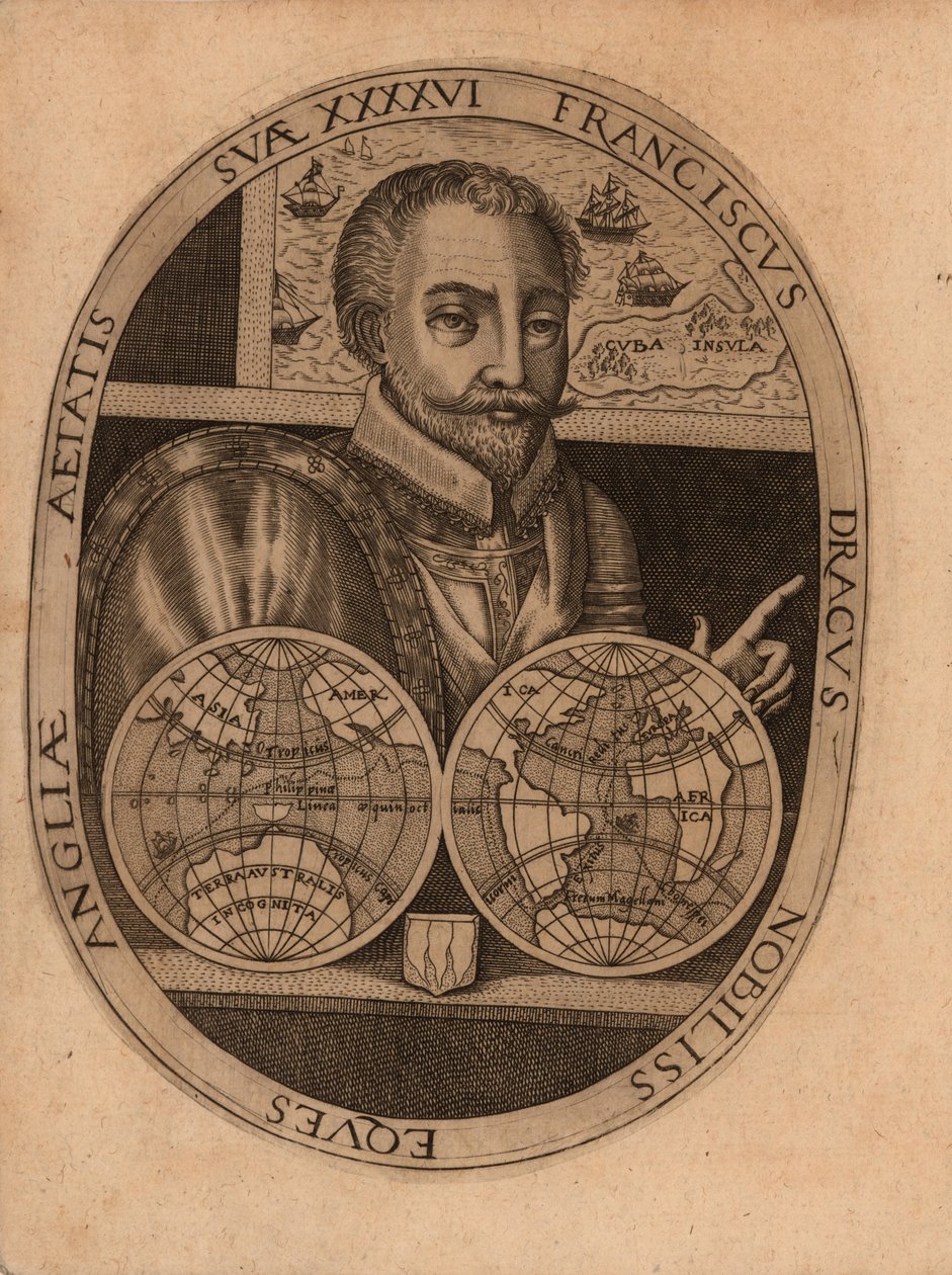 Porträt von Sir Francis Drake, 1596 von Unbekannt
