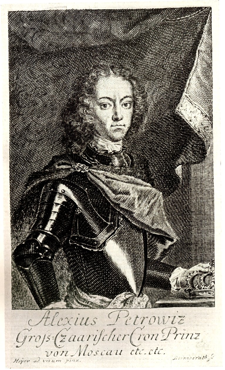 Porträt von Zarewitsch Alexei Petrowitsch von Russland 1690-1718 von Unbekannt