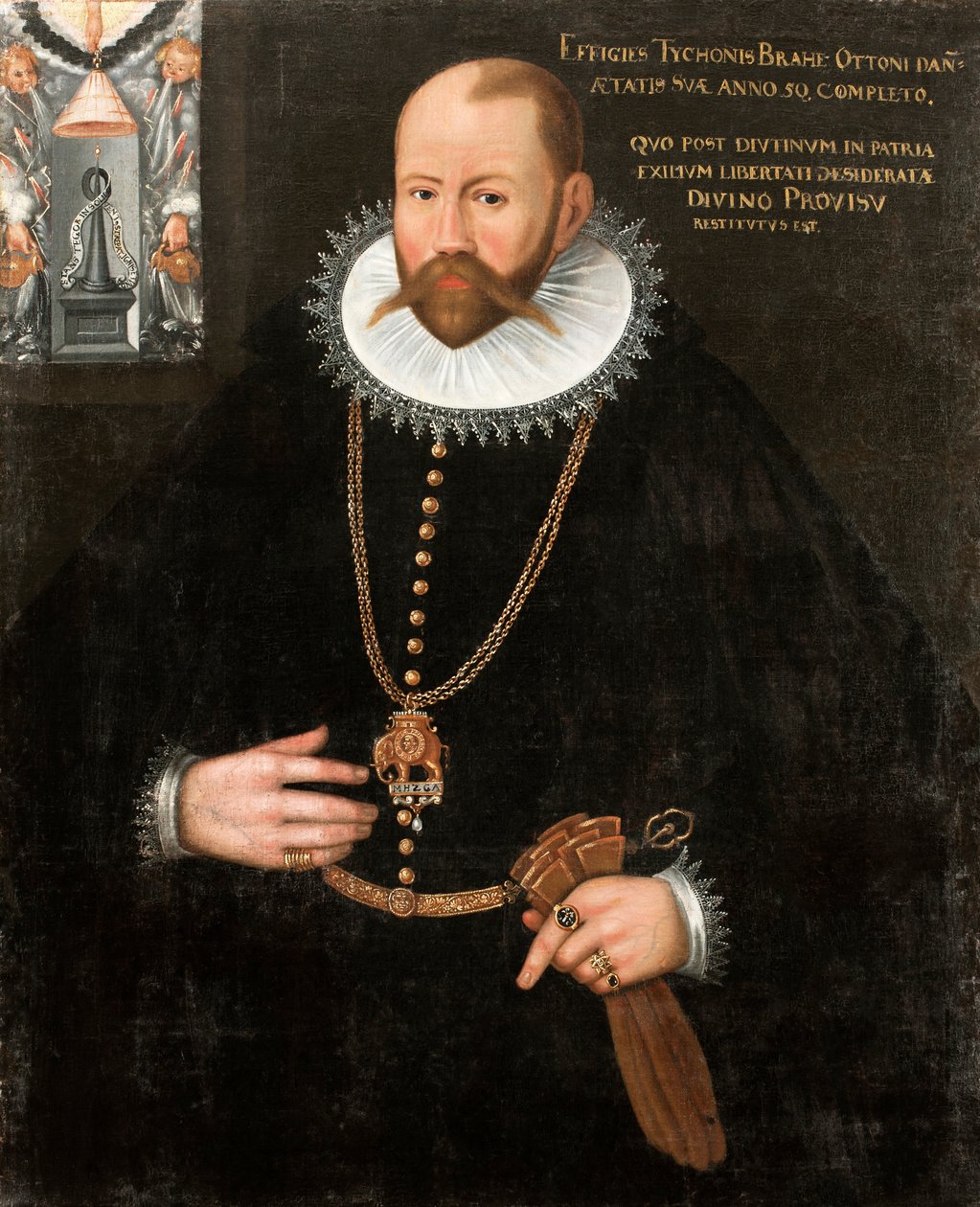 Porträt von Tycho Brahe 1546-1601, 1596 von Unbekannt