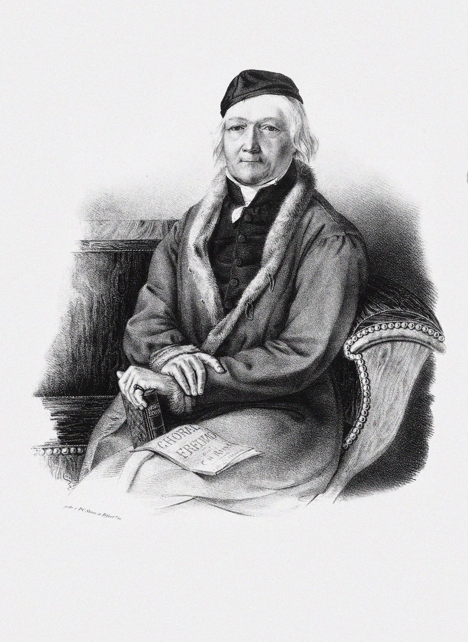 Porträt des Komponisten Johann Christian Heinrich Rinck 1770-1846 von Unbekannt