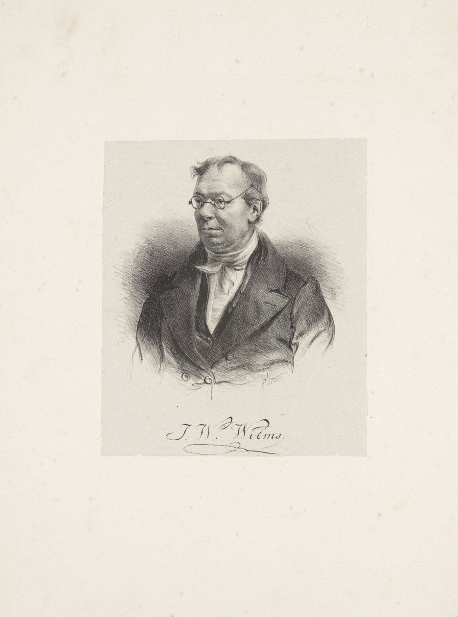 Porträt des Komponisten Johann Wilhelm Wilms, 1772-1847, 1835 von Unbekannt