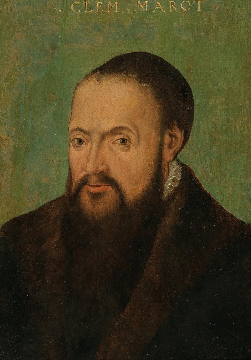 Porträt des Dichters Clément Marot 1496-1544, erste Hälfte des 16. Jahrhunderts von Unbekannt