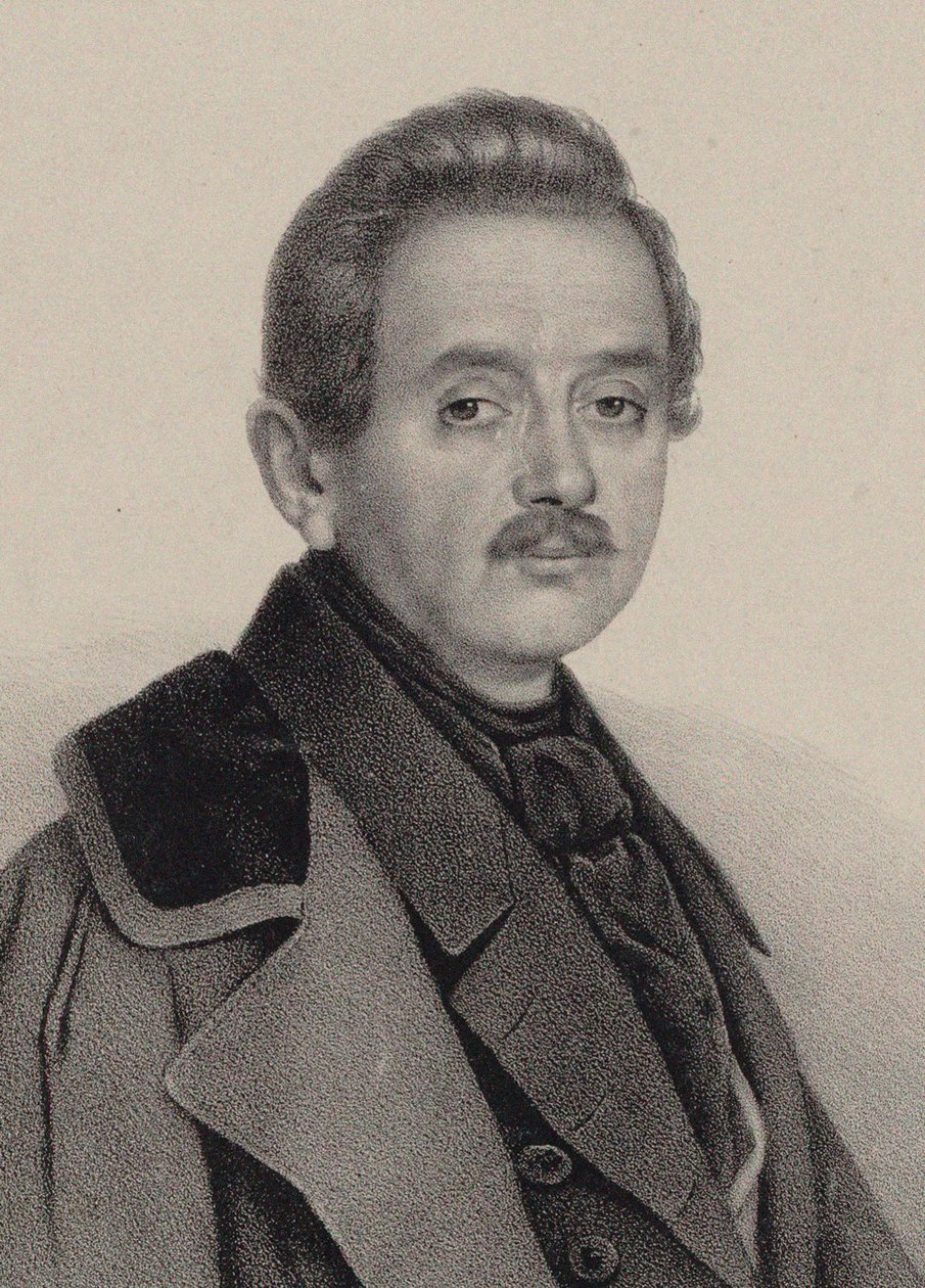 Porträt des Komponisten Alexei Fyodorovich Lvov 1798-1870 von Unbekannt