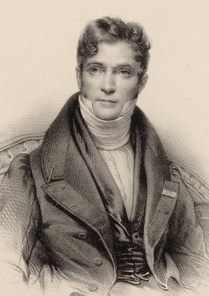 Porträt des Dirigenten und Komponisten Gaspare Spontini 1774-1851, ca. 1844 von Unbekannt