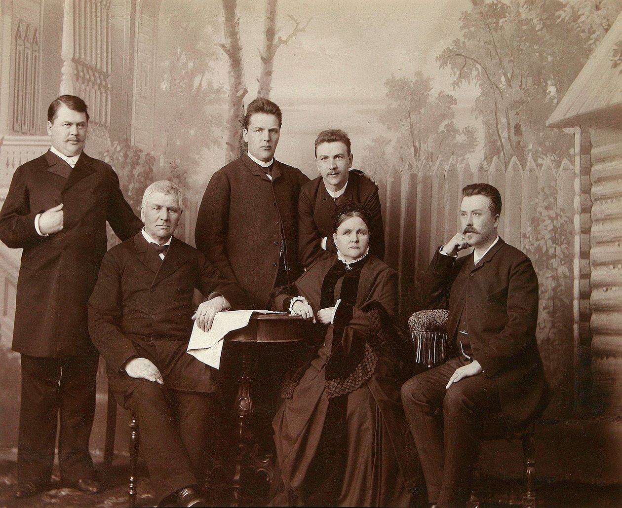 Porträt der Familie von Sophia Perovskaya, 1860er Jahre von Unbekannt