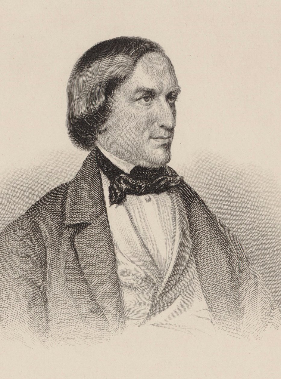 Porträt des Pianisten und Komponisten Karl August Krebs von Unbekannt