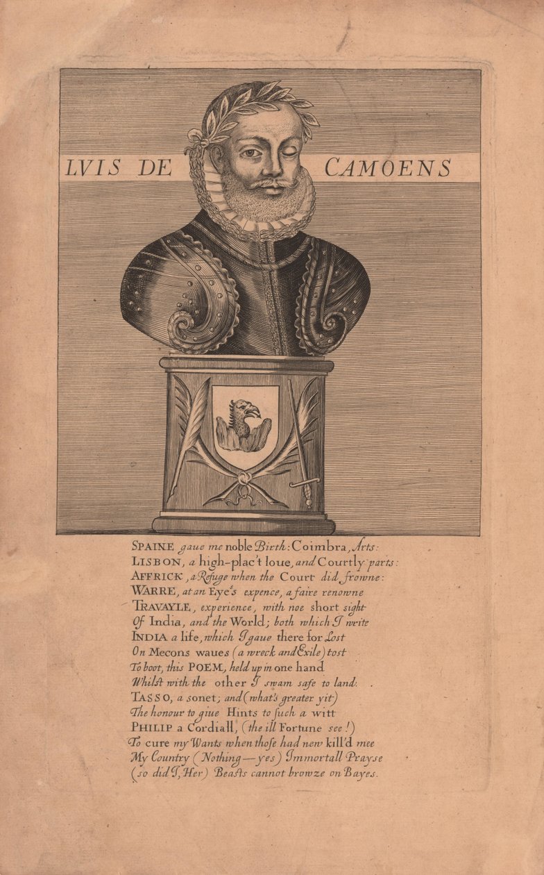 Porträt des Dichters Luís Vaz de Camões, ca. 1524-1580, 1655 von Unbekannt