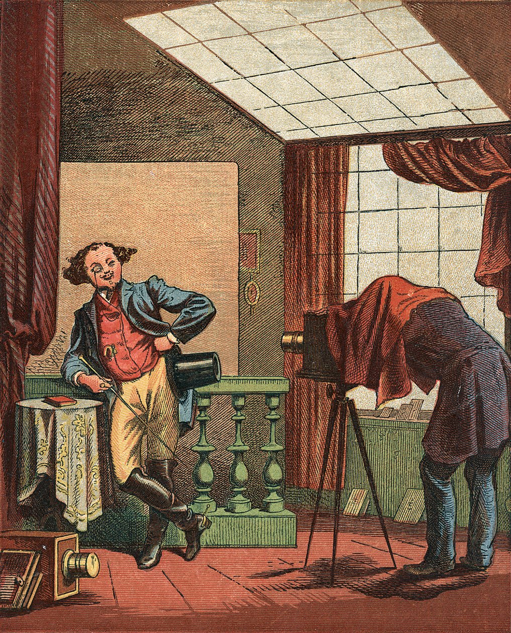 Porträtfotografenstudio, 1871 von Unbekannt