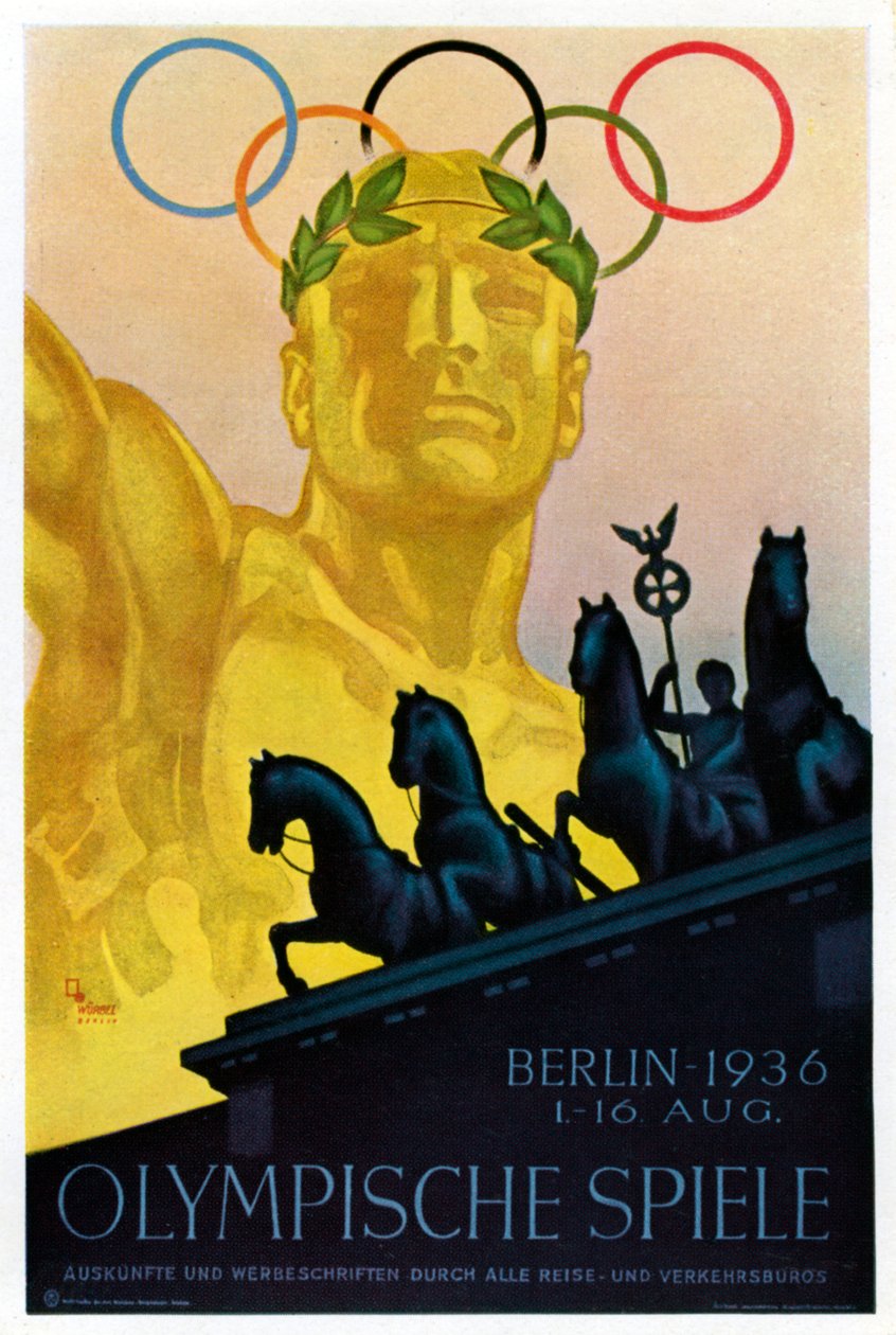 Plakat für die Olympischen Spiele 1936, Berlin, 1936 von Unbekannt