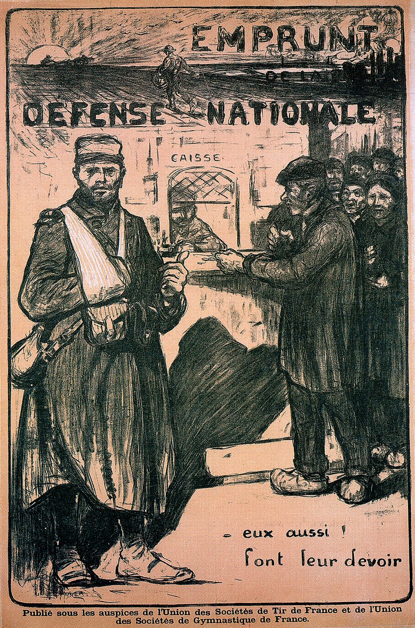 Plakat zu Ehren der Kriegsanstrengungen, Französisch, Erster Weltkrieg, 1914-1918 von Unbekannt