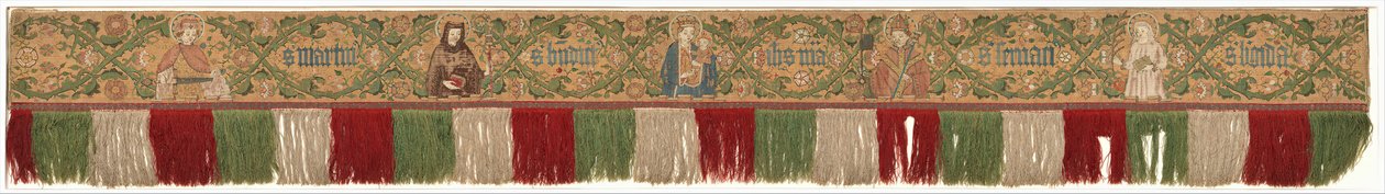 Praetexta eines Antependiums, deutsch, nach 1450 von Unbekannt