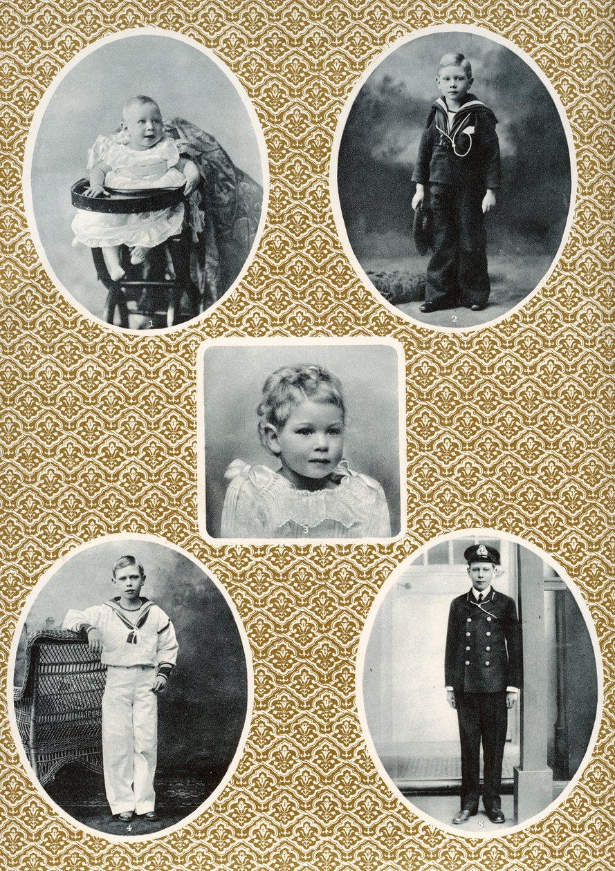 Prinz Albert Windsor vom ersten bis zum fünfzehnten Lebensjahr, um 1896-1910 von Unbekannt