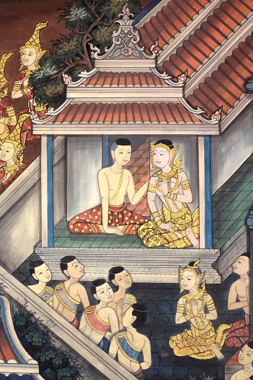 Prinz Rama und Sita (Detail) von Unbekannt