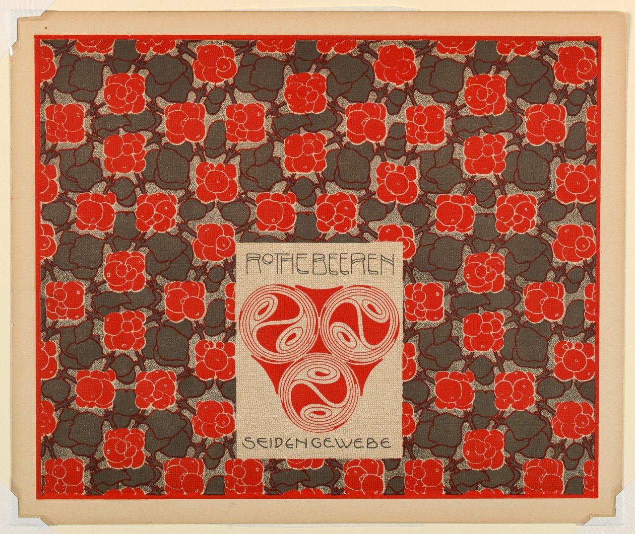 Druck, Rothebeeren Seiden Gewebe (Red Berries Silk Weaving), Tafel 21, in Die Quelle von Unbekannt