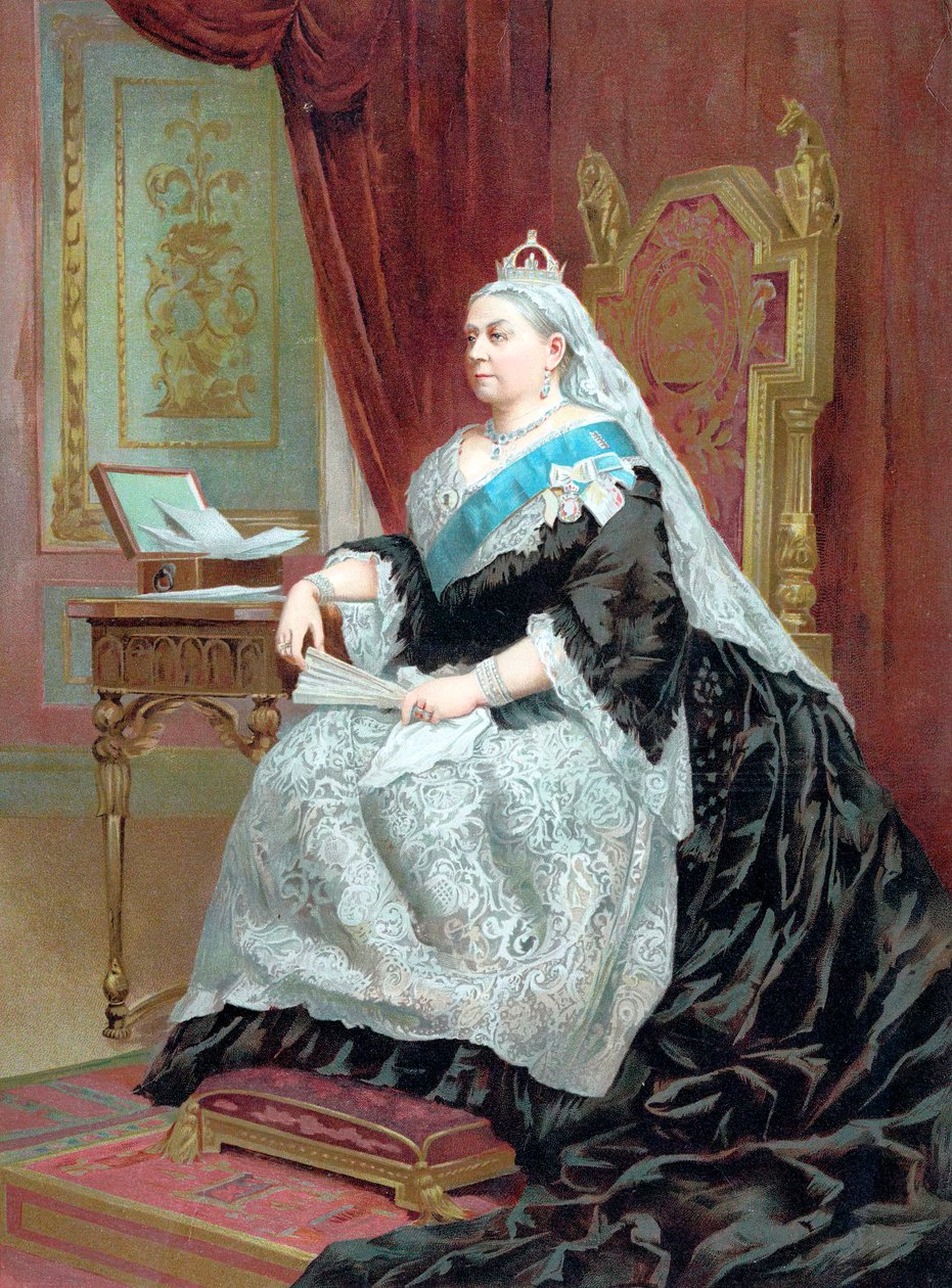 Königin Victoria 1819-1901 zur Zeit ihres Goldenen Jubiläums, 1887 von Unbekannt