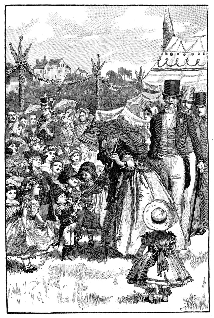 Königin Victoria und Prinz Albert bei einem Fest, Coburg, Deutschland, um 1840er Jahre, 1900 von Unbekannt