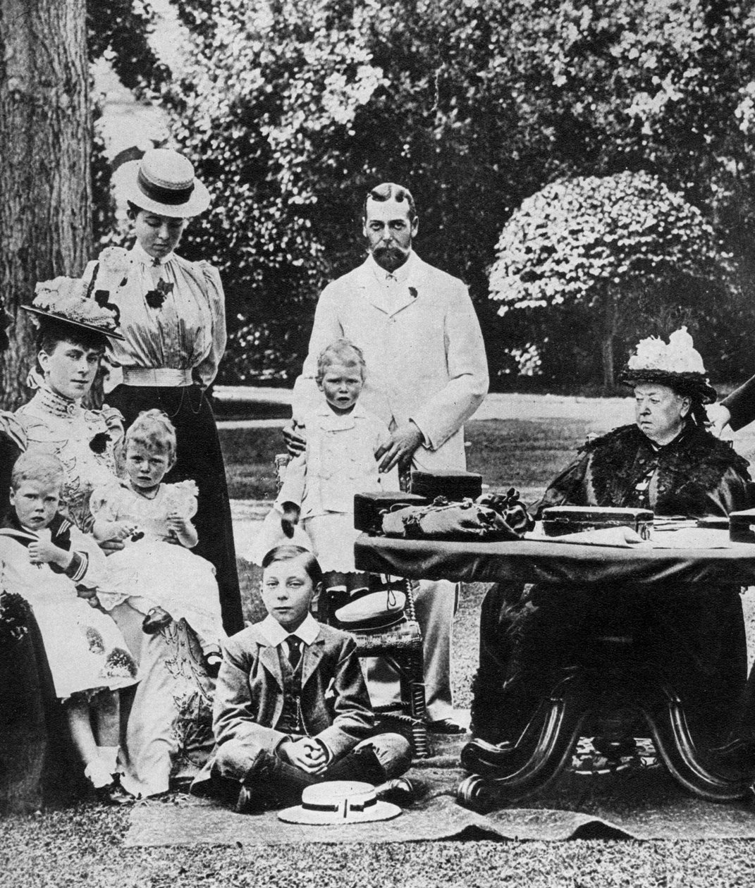 Königin Victoria und Familie im Osborne House von Unbekannt