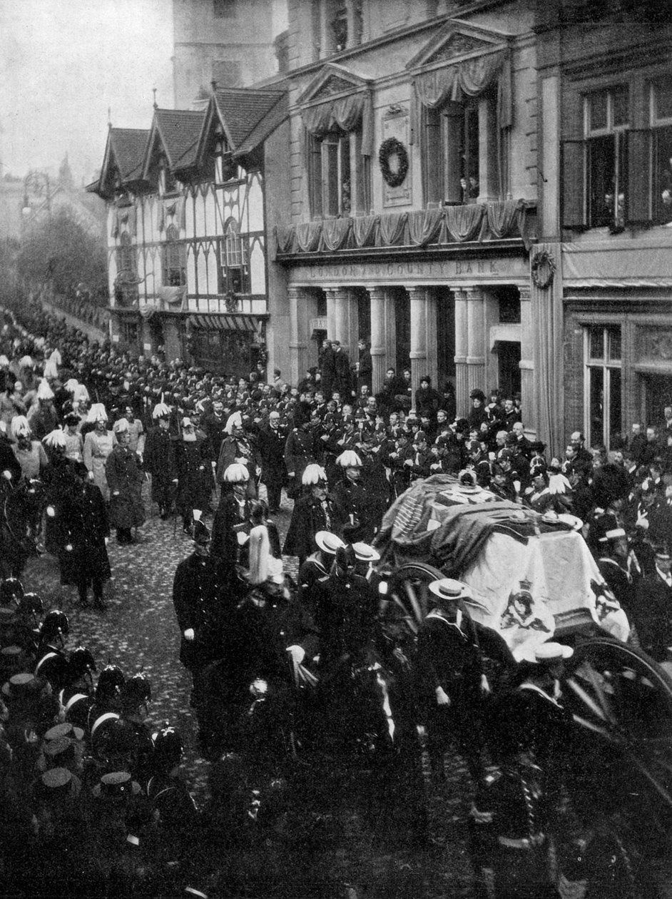 Beerdigungsprozession von Königin Victoria, 1901 von Unbekannt