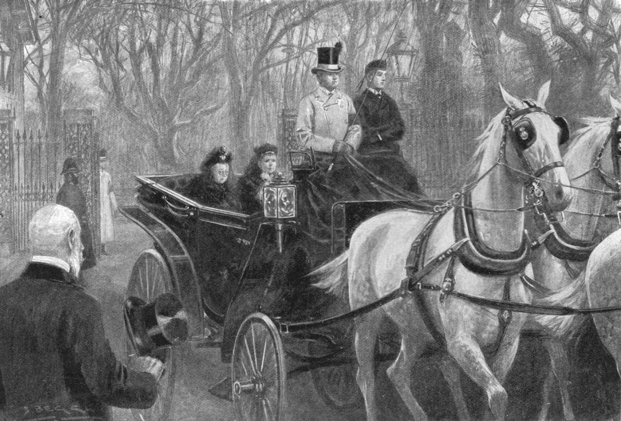 Queen Victorias letzte Fahrt, Osborne, 15. Januar 1901 von Unbekannt