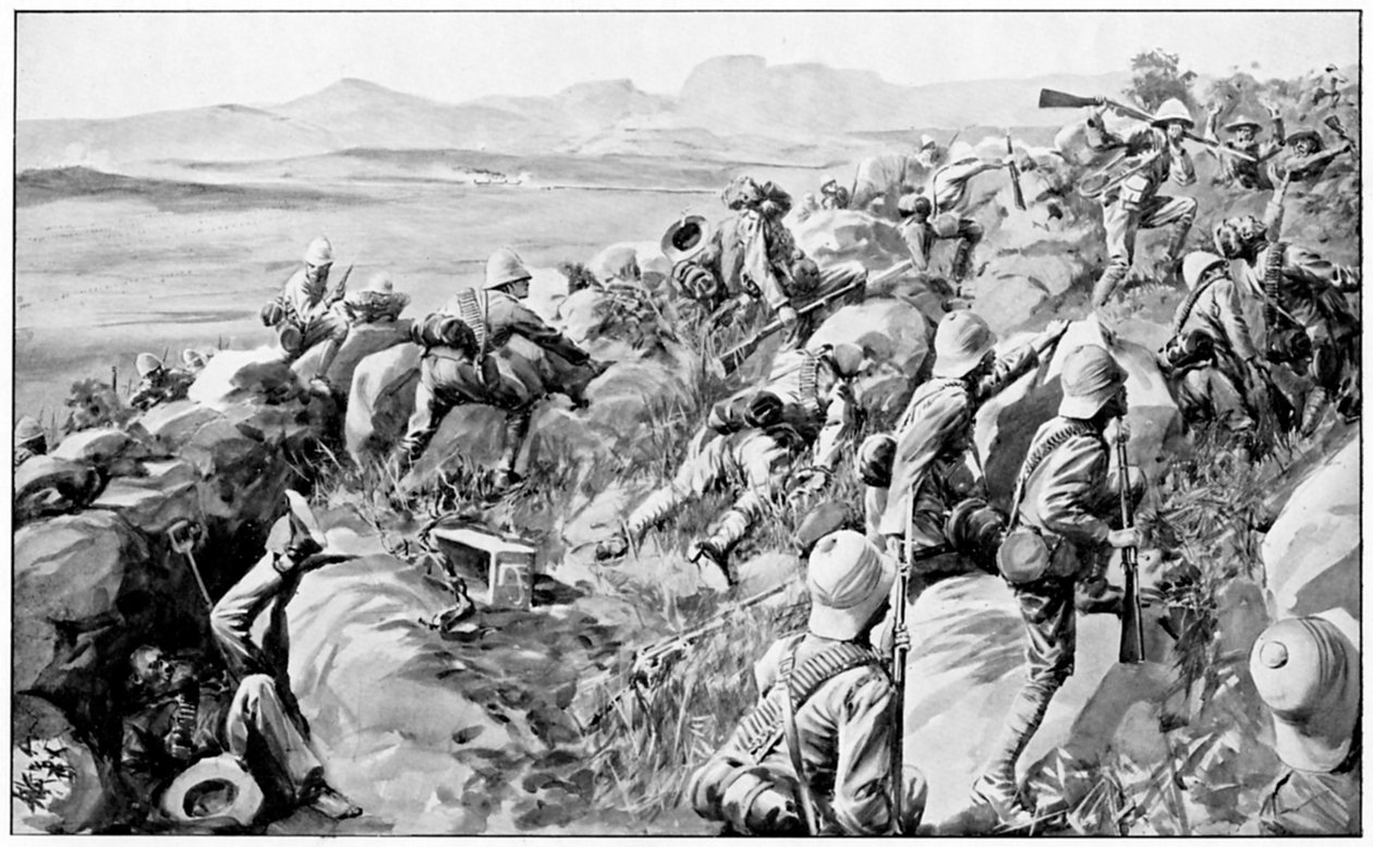 Entsatz von Ladysmith - der letzte Ansturm am Hlangwane Hill, 19. Februar 1900 von Unbekannt