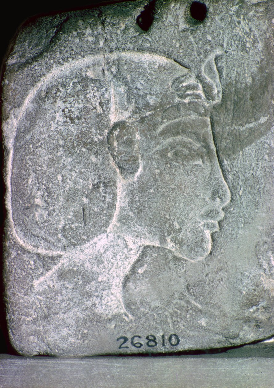 Relief, das den Kopf von Echnaton zeigt, 14. Jahrhundert v. Chr. von Unbekannt
