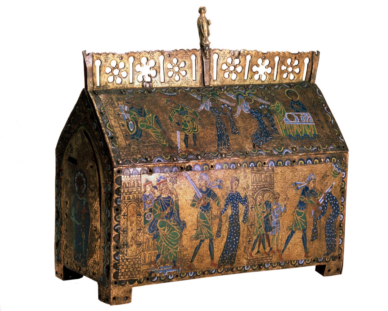 Reliquiar mit Szenen aus dem Leben der Heiligen Valeria, ca. 1170 von Unbekannt