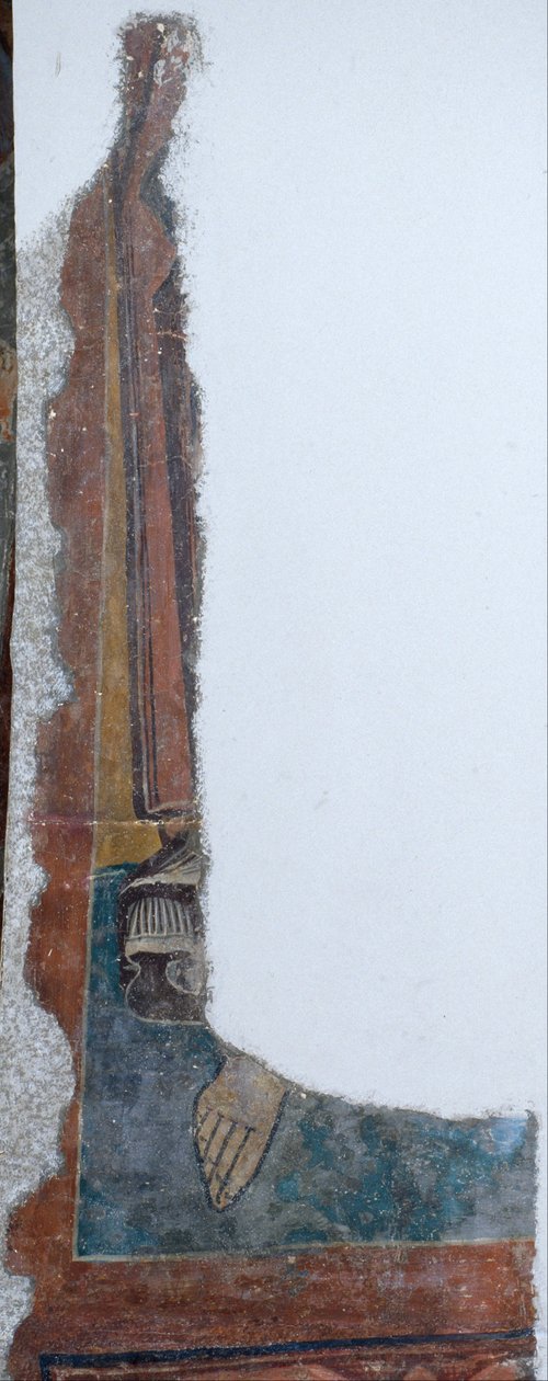 Überreste einer Figur aus Santa Maria de Taüll von Unbekannt