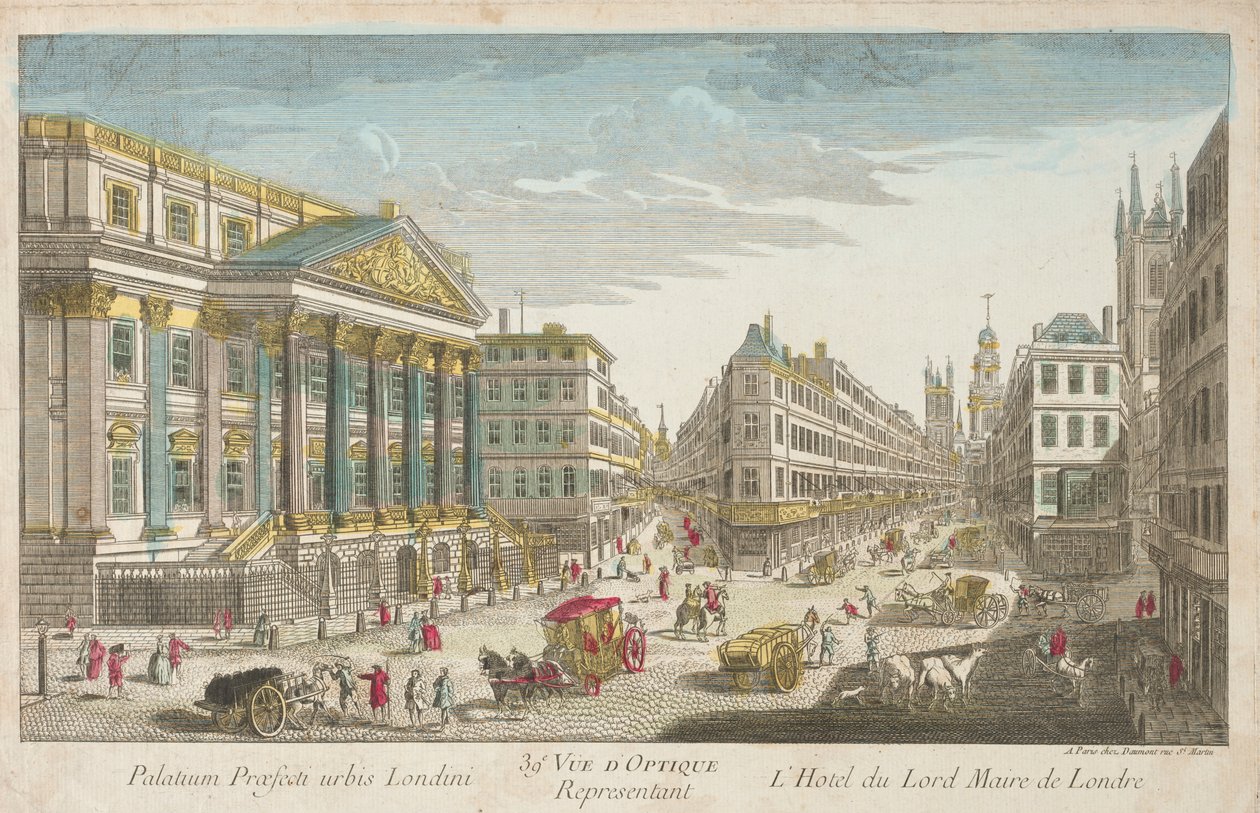 Residenz des Lord Mayor von London, 18. Jahrhundert von Unbekannt