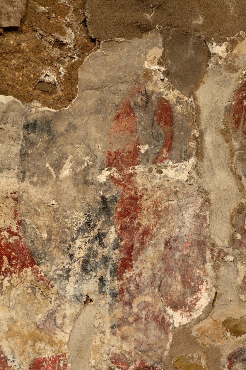 Ribelles. Die Kirche. Innenraum. Die Apsis. Die Wandmalereien. Detail. Romanik. von Unbekannt