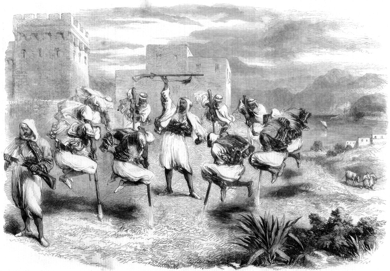 Riffianischer Hochzeitstanz in Tanger von Unbekannt