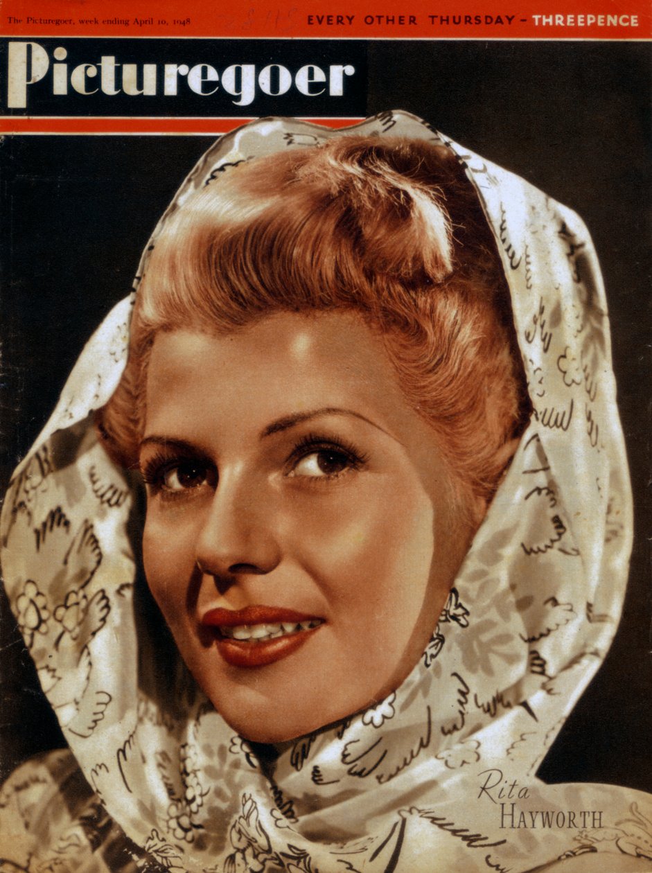 Rita Hayworth, amerikanische Schauspielerin, 1948 von Unbekannt