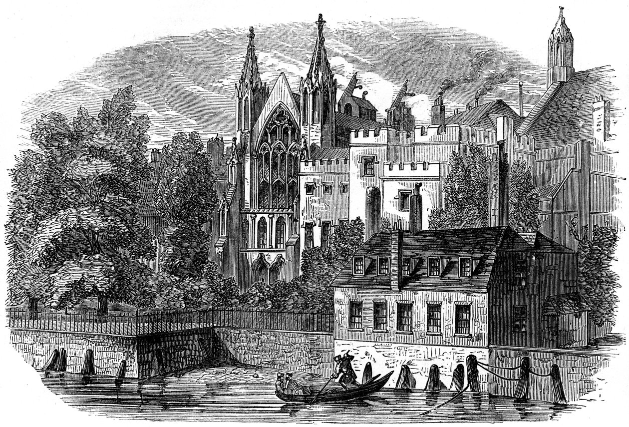 Flussfront des alten Hauses der Peers, House of Lords, London von Unbekannt