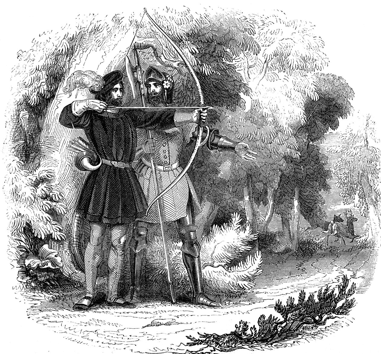 Robin Hood, legendärer englischer Volksheld und Gesetzloser und Verteidiger der Armen, frühes 19. Jahrhundert von Unbekannt