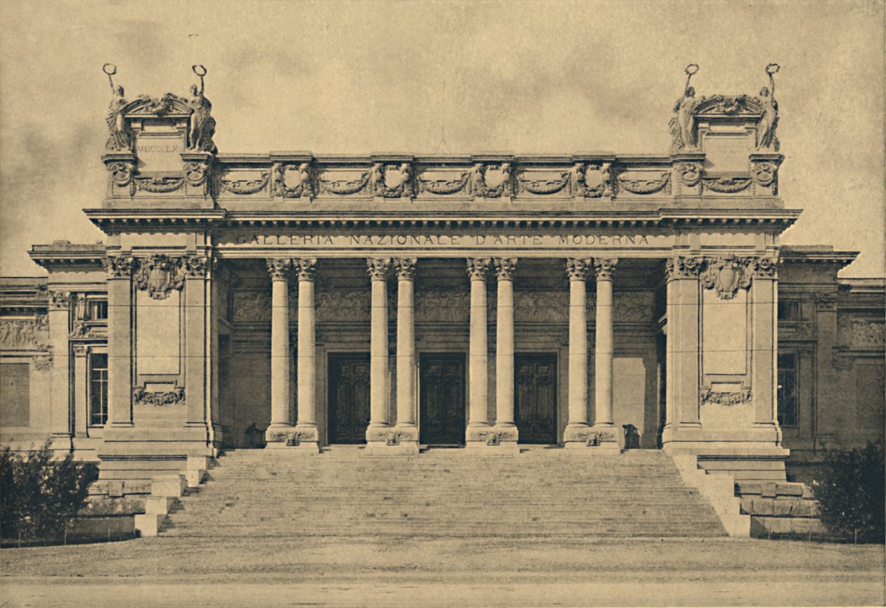 Roma - Valle Giulia. Nationalgalerie für moderne Kunst. Bazzani, 1910 von Unbekannt