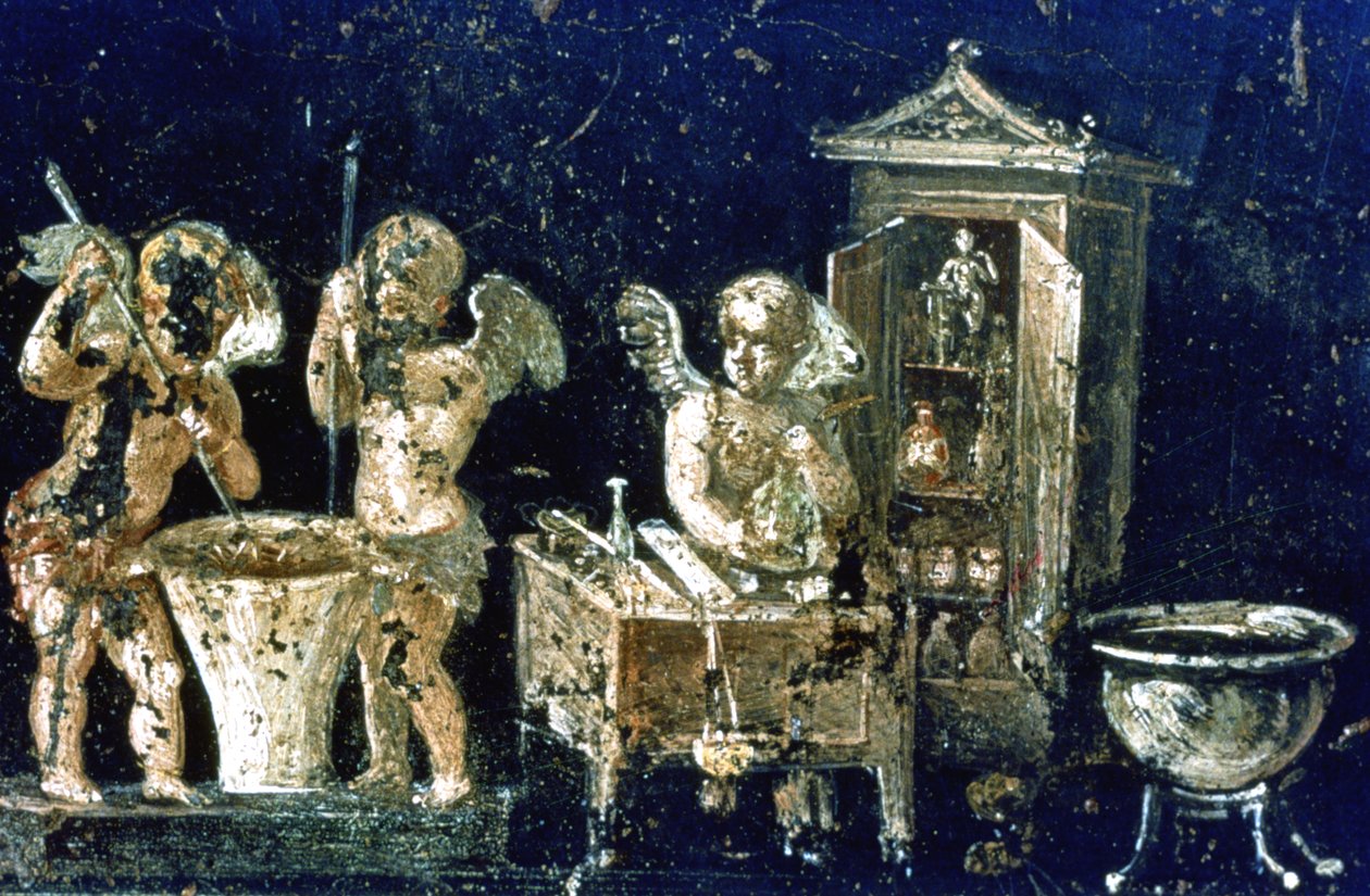 Römisches Wandgemälde, Haus der Vettii, Pompeji, Italien von Unbekannt