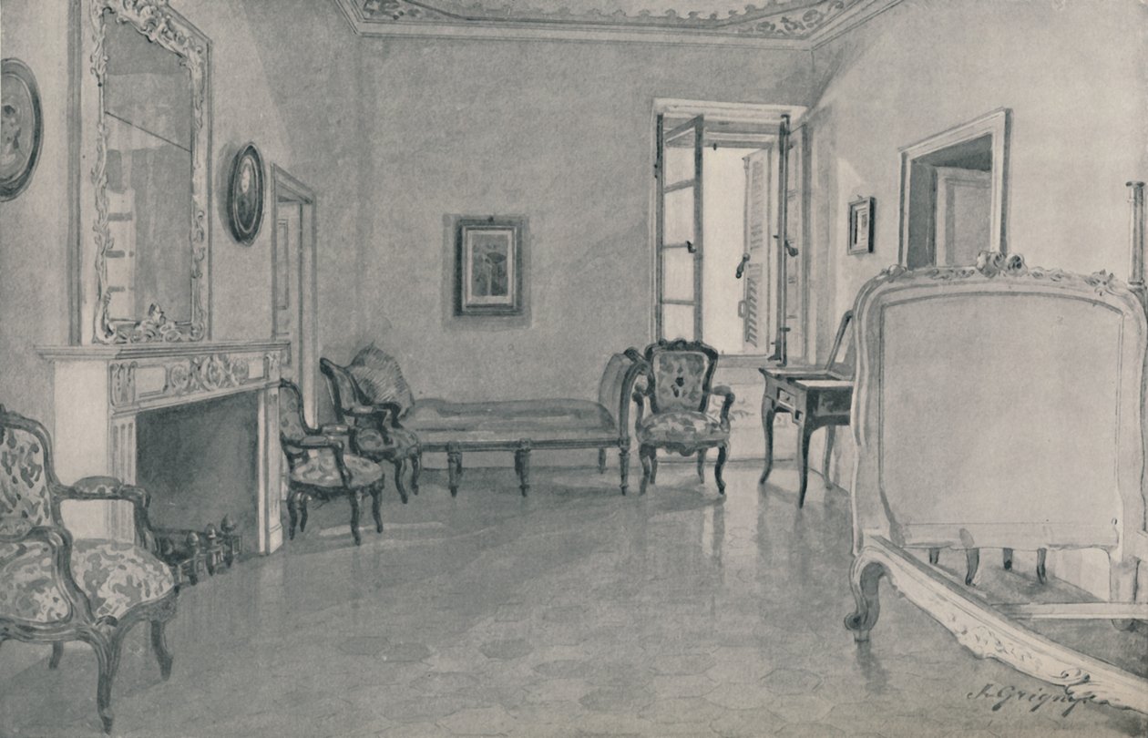 Zimmer, in dem Napoleon geboren wurde, 1896 von Unbekannt