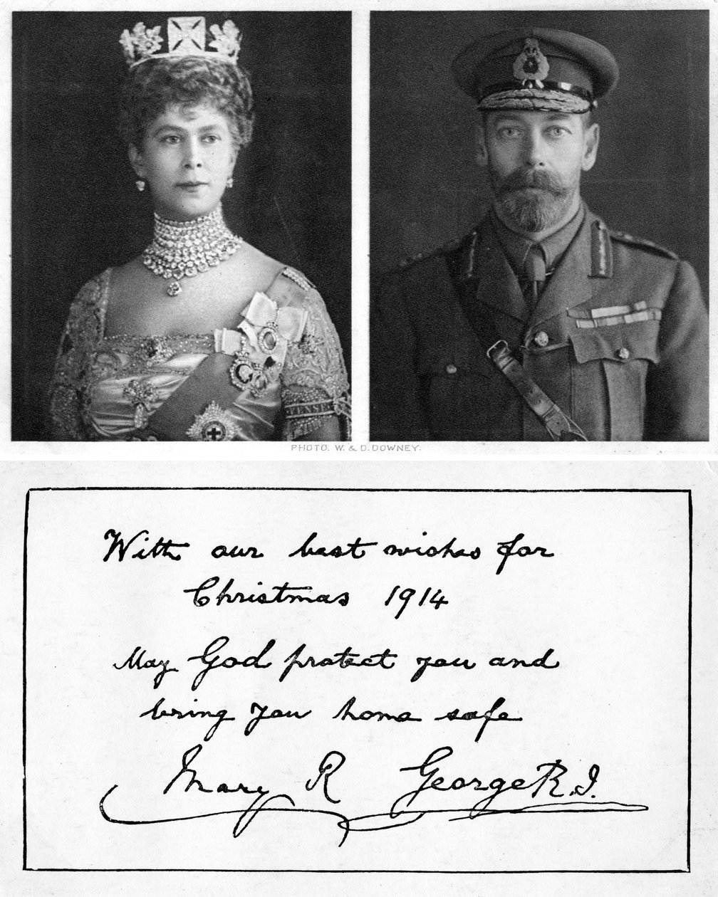 Königliche Weihnachtsgrußkarte an die britischen Truppen, 1914 von Unbekannt