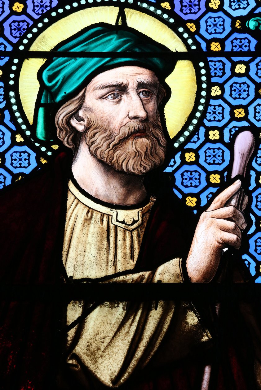 Herz-Jesu-Kirche. Glasfenster. Jesse, 20160604, Moulins, Frankreich von Unbekannt