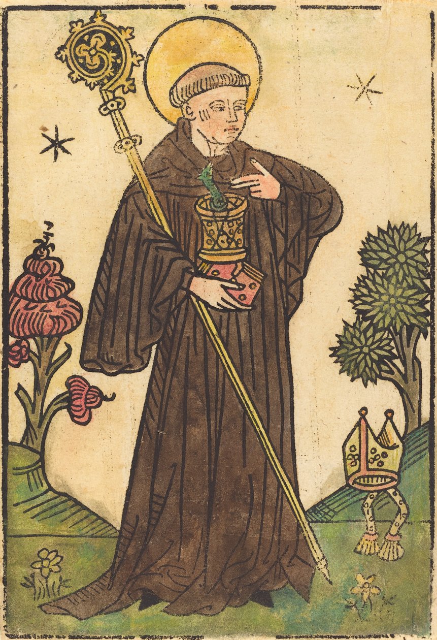 Heiliger Benedikt, 1450-1470 von Unbekannt