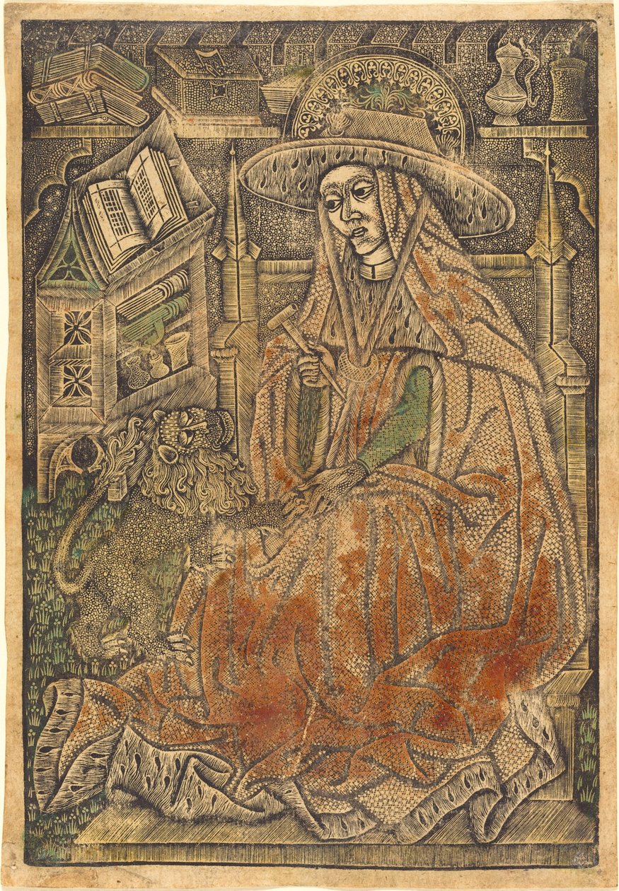 Heiliger Hieronymus in seinem Studierzimmer, 1460-1470 von Unbekannt